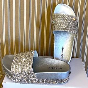 PLATFORM SLIDES SUPER EXTRA GLITTERY NWT